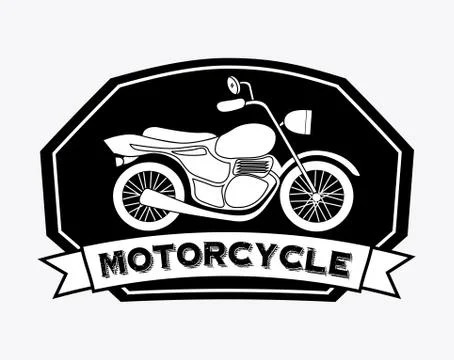 Motorcycle design over white background vector illustration イラスト素材