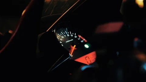 Motorcycle Digital Odometer Stock Footage 109483091