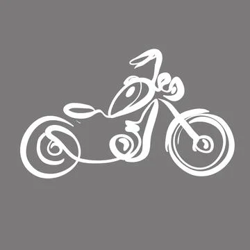 Motorcycle Doodle1 Stock Illustration