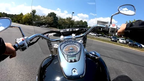 Motorcycle Drive 1 Stock Footage 129400640