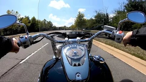 Motorcycle Drive 2 Stock Footage 129400643