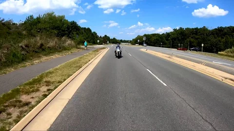 Motorcycle Drive 3 Stock Footage 129400655