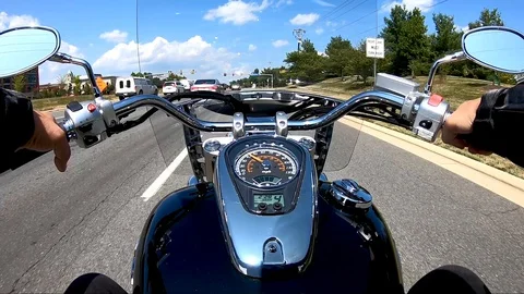 Motorcycle Drive 4 Stock Footage 129400656