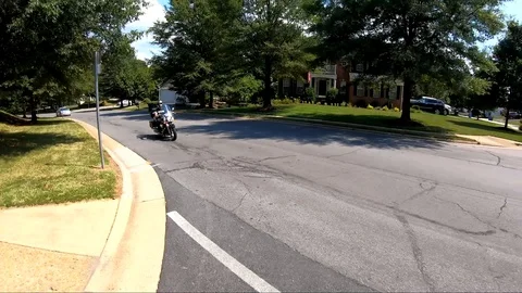 Motorcycle Drive 7 Stock Footage 129400700