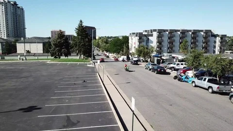 Motorcycle Drive-By Stock Footage 123451237