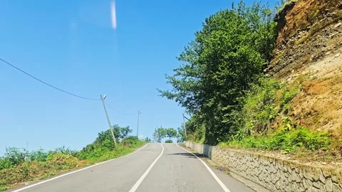 A motorcycle that is driving. Stock Footage 282978857