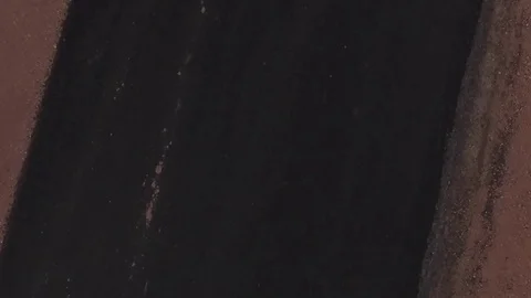 Motorcycle Drone Shot in the Desert Stock Footage 71028969