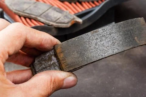 Motorcycle drum break Stock Photos