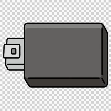Motorcycle ECU CDI Stock Illustration
