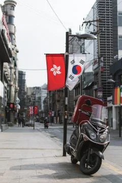 Motorcycle Empty Street 写真素材