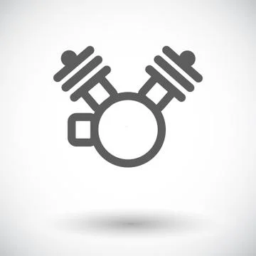 Motorcycle engine icon Stock Illustration