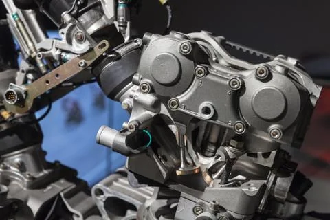 Motorcycle engine, industrial model Foto stock