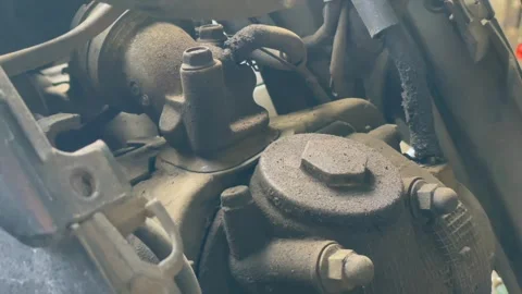Motorcycle engine internal components and mechanical parts 스톡 동영상 344115396