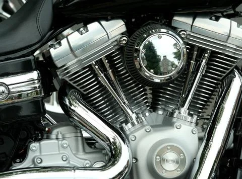 Motorcycle engine Stock Photos