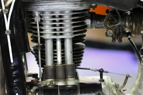 Motorcycle engine 스톡 사진