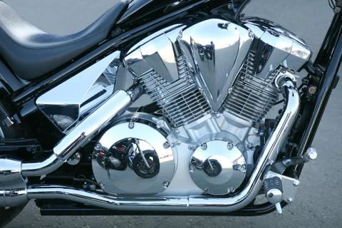 Motorcycle engine Stock Photos
