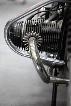 Motorcycle engine Stock Photos