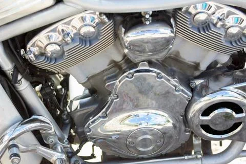 Motorcycle engine Foto stock