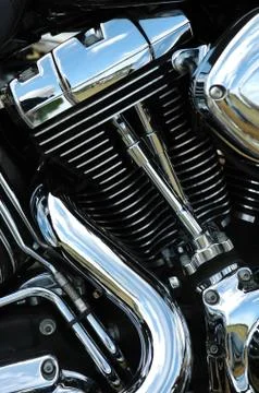 Motorcycle engine Stock Photos