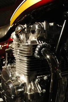 Motorcycle engine Stock Photos