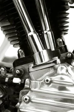 Motorcycle engine Stock Photos