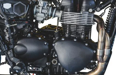 Motorcycle engine Stock Photos
