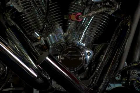Motorcycle Engine Stock Photos