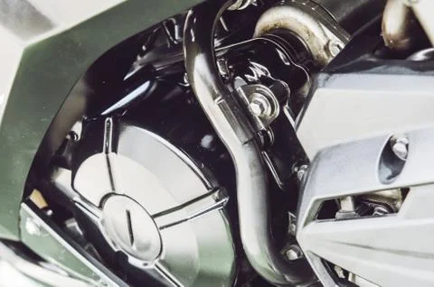 Motorcycle engine Stock Photos