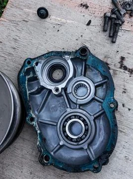 Motorcycle engine Stock Photos