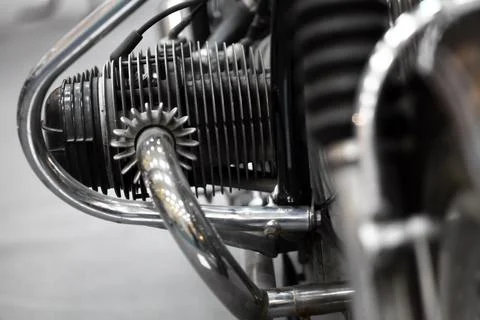 Motorcycle engine 스톡 사진