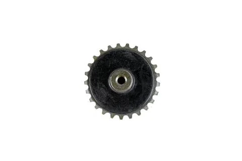 Motorcycle engine steel timing chain sprocket wheel with internal thread is.. Stock Photos