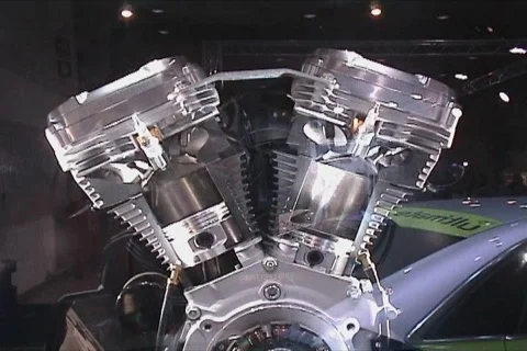 Motorcycle engine working 動画素材 116764