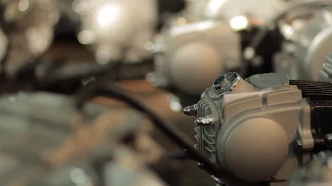 Motorcycle engines Stock Footage 75993852