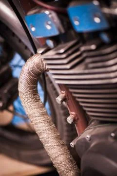 Motorcycle exhaust Stock Photos