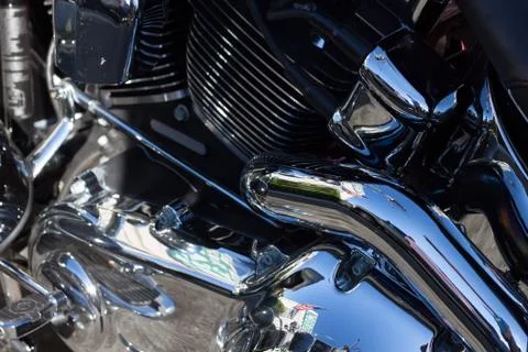 Motorcycle - Extreme Engine Close Up Stock Photos
