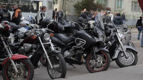 Motorcycle Stock Footage 80861733