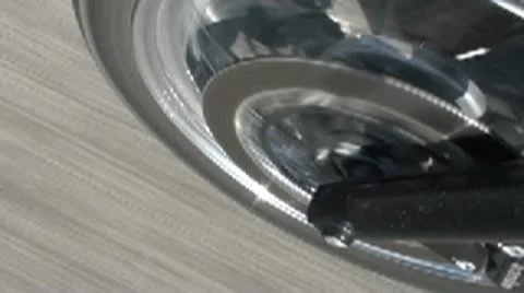 Motorcycle front tyre highspeed - Multimedia 320x180 Stock Footage 10878031
