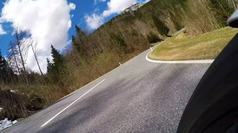 Motorcycle Front View Video stock 49649464