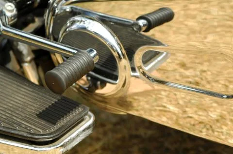 Motorcycle gear shift Foto stock