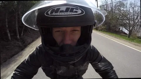 Motorcycle go pro creative mount Stock Footage 63074917