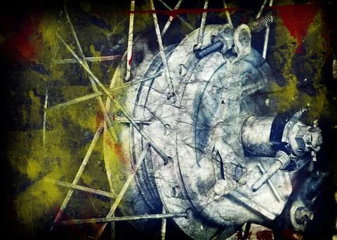 Motorcycle grunge Stock Illustration