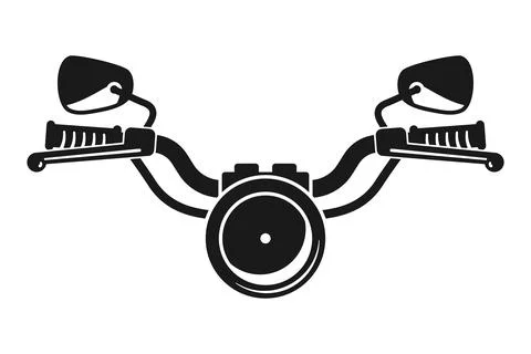 Motorcycle Handlebars Vector Illustration
