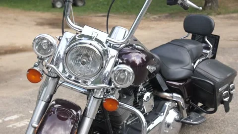 Motorcycle Harley Davidson Stock Footage 134207006