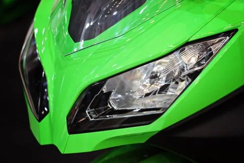 Motorcycle headlights 스톡 사진