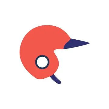 Motorcycle helmet on white background. Vector illustration in trendy flat style Stockillustratie