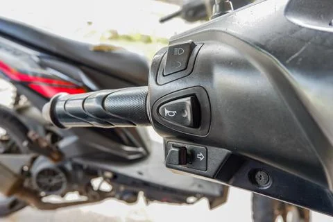 Motorcycle horn button Stock Photos