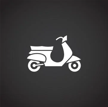 Motorcycle icon on background for graphic and web design. Creative illustration Stock Illustration