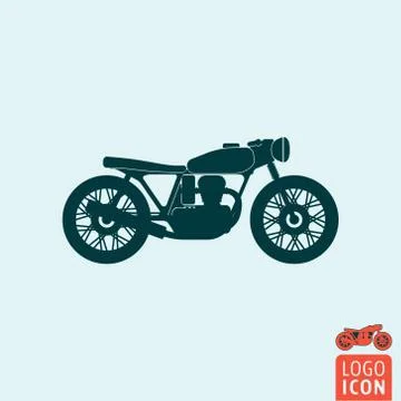 Motorcycle icon isolated Stock Illustration