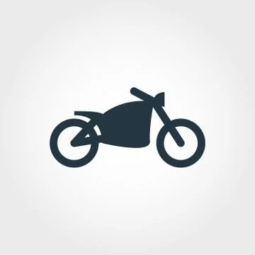 Motorcycle icon. Simple element illustration. Motorcycle pixel perfect icon Illustrazione stock