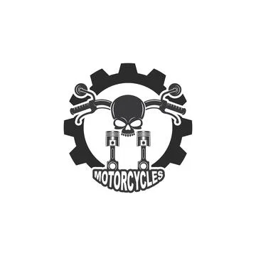 Motorcycle icon vector illlustration design template Illustrazione stock
